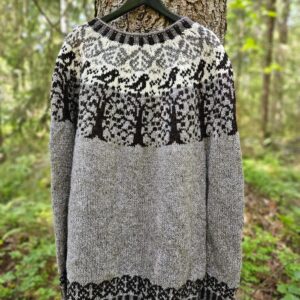 Haavan Havinaa-kaarrokevillapaita, neuleohje (pdf-tiedosto)