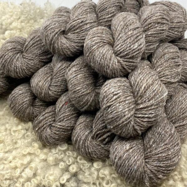 Wolle-Seide Garn, 180x2 grau  (500g) – Bild 2