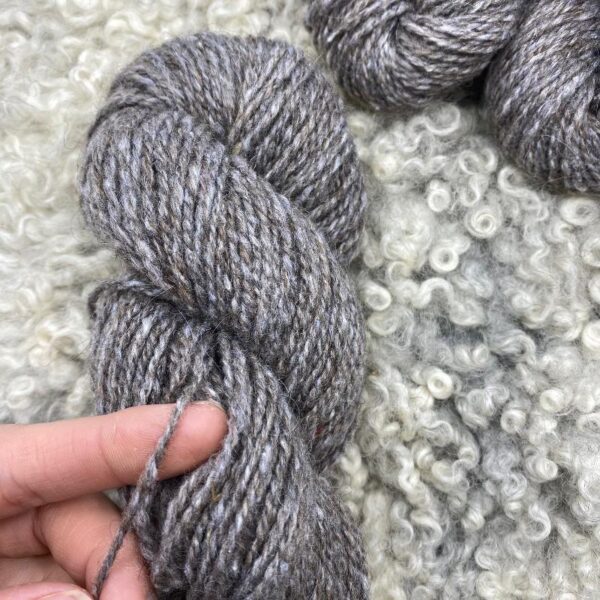 Wolle-Seide Garn, 180x2 grau  (500g) – Bild 3